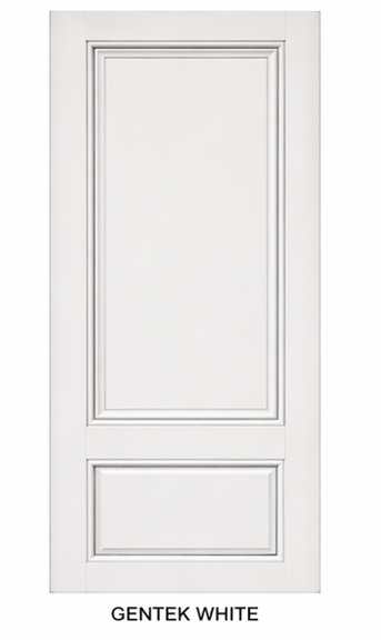 2 Panel Embossed Fiberglass Door