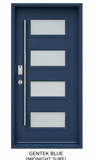 4 Glass Style Steel Door