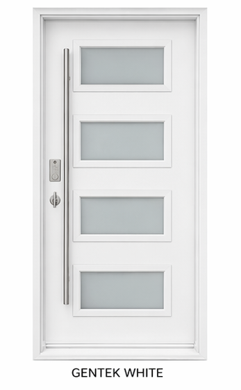 4 Glass Style Steel Door