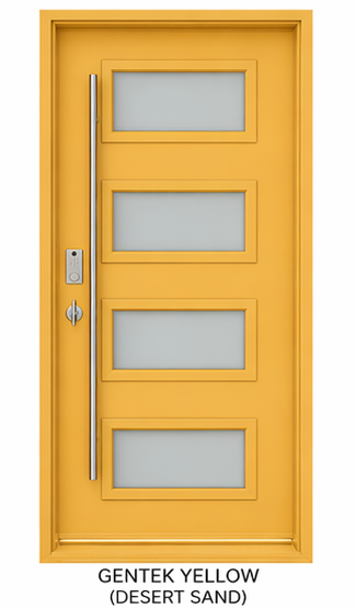4 Glass Style Steel Door