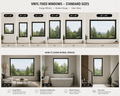 Fixed Vinyl Window