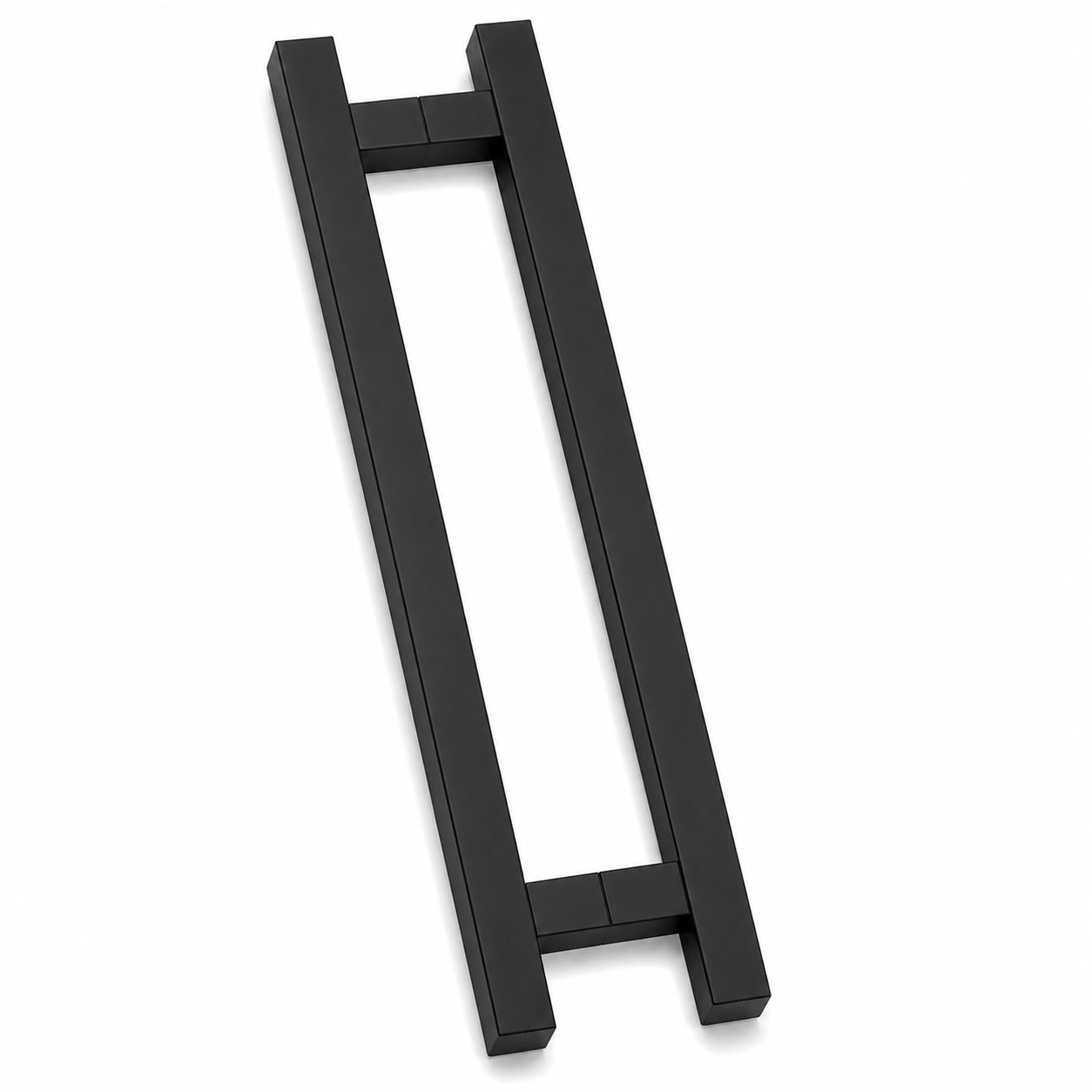 Square Stainless Steel Pull Bar Handle – Brushed Silver & Matte Black (48", 60", 72")