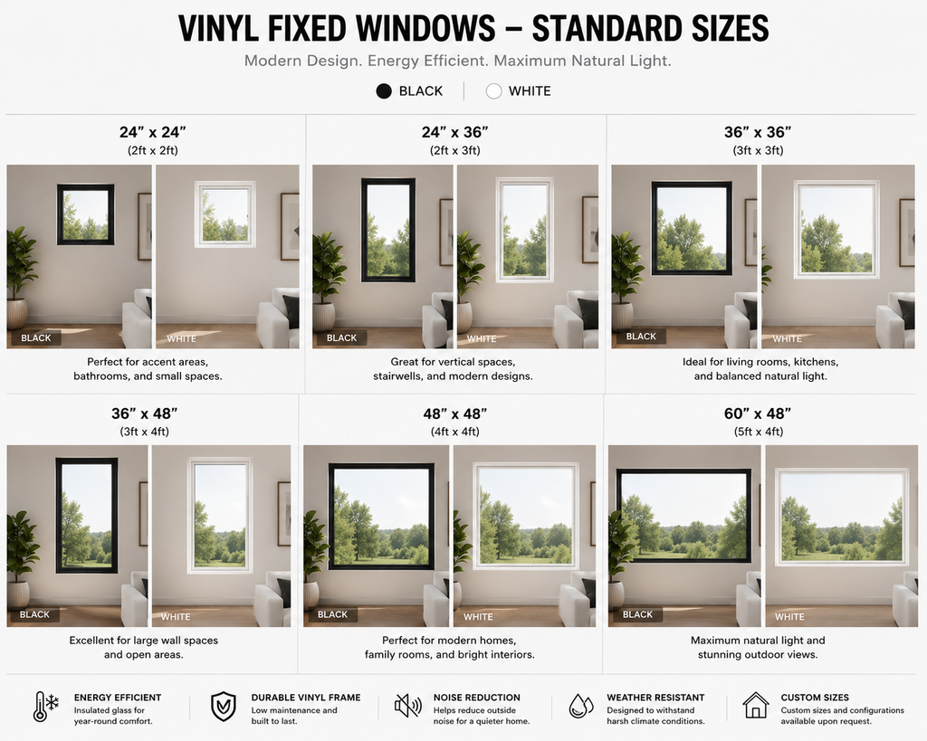 Fixed Vinyl Window